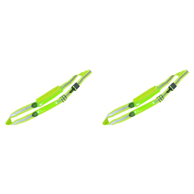 Running Visibility Gear - T24C 2X LED Reflektierender Gürtel mit
