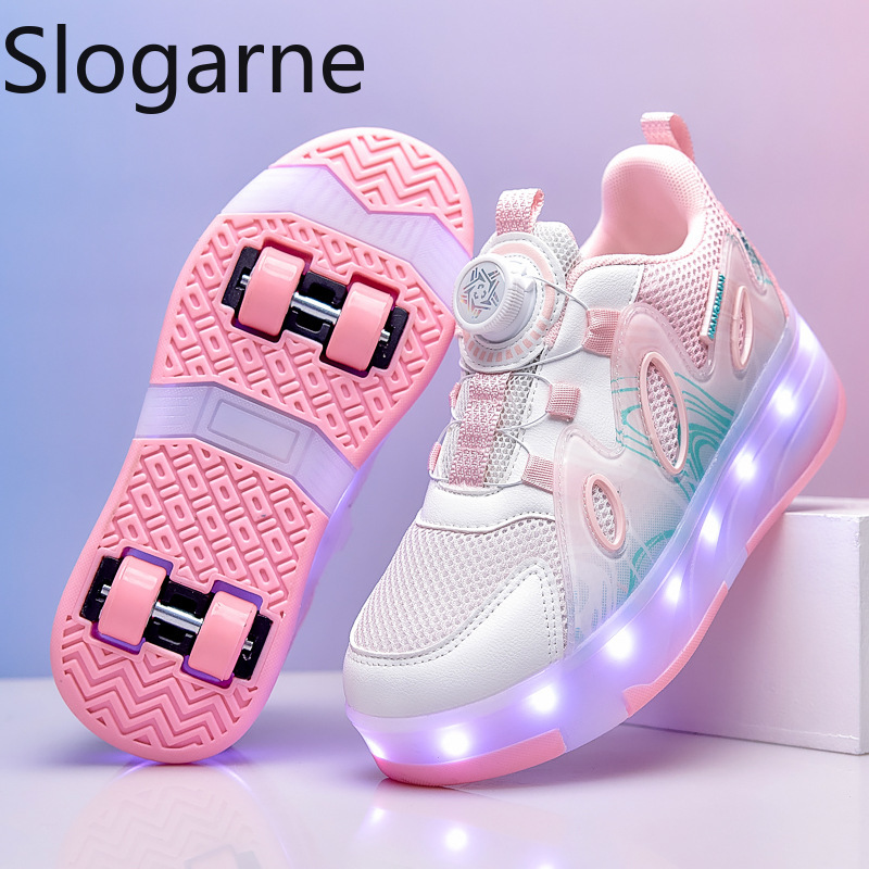 Running Gear Shoes - 2026 Neue Mesh-Rollschuhschuhe für Mädchen, Sommer-Runaway-Schuhe,
