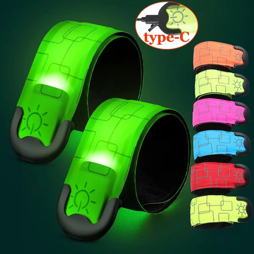 Running Visibility Gear - Batteriebetriebenes Nachtlauf-Armband USB-Aufladbar Hochsichtbare Reflektierende Laufausrüstung