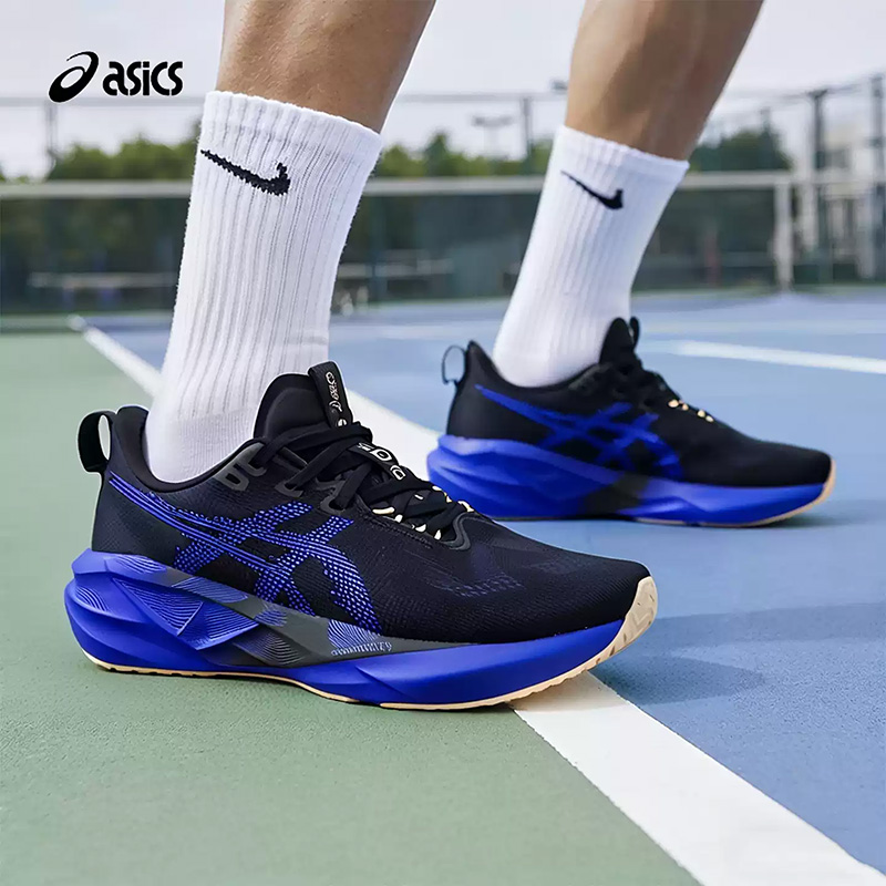 Running Gear Asics - Asics NOVABLAST 5 Schwarz Royal Blue