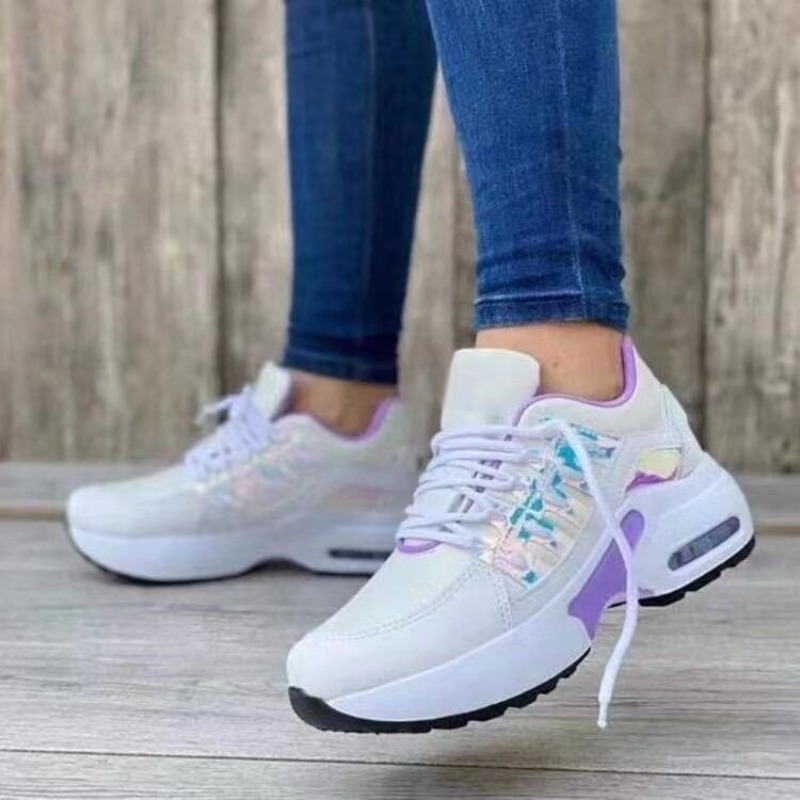 Damenmode-Sneaker mit Plateau, – Running Gear Woman Bewertung und Preis