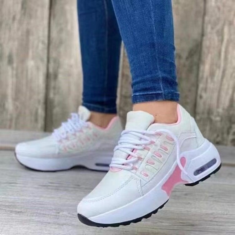 Damenmode-Sneaker mit Plateau, – Running Gear Woman Bewertung und Preis